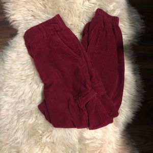 Corduroy cargo joggers